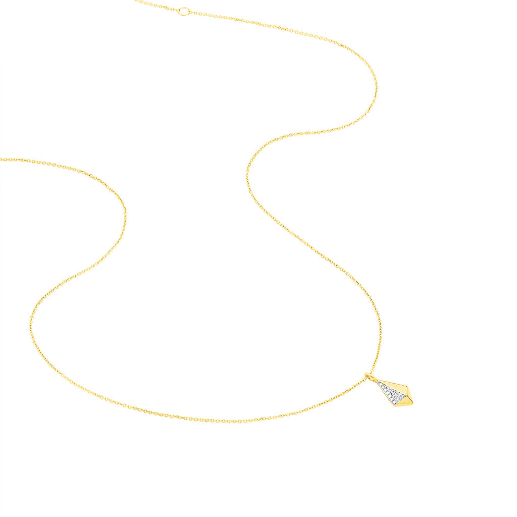 Collier Lizia Or Jaune Diamant