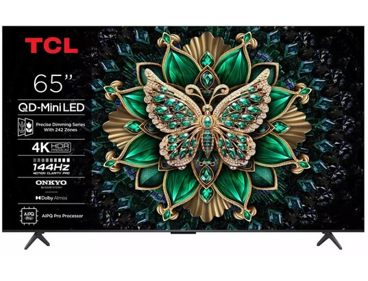 TCL - TV Mini LED 4K 164 cm 65C6K - QD-MiniLed Google TV