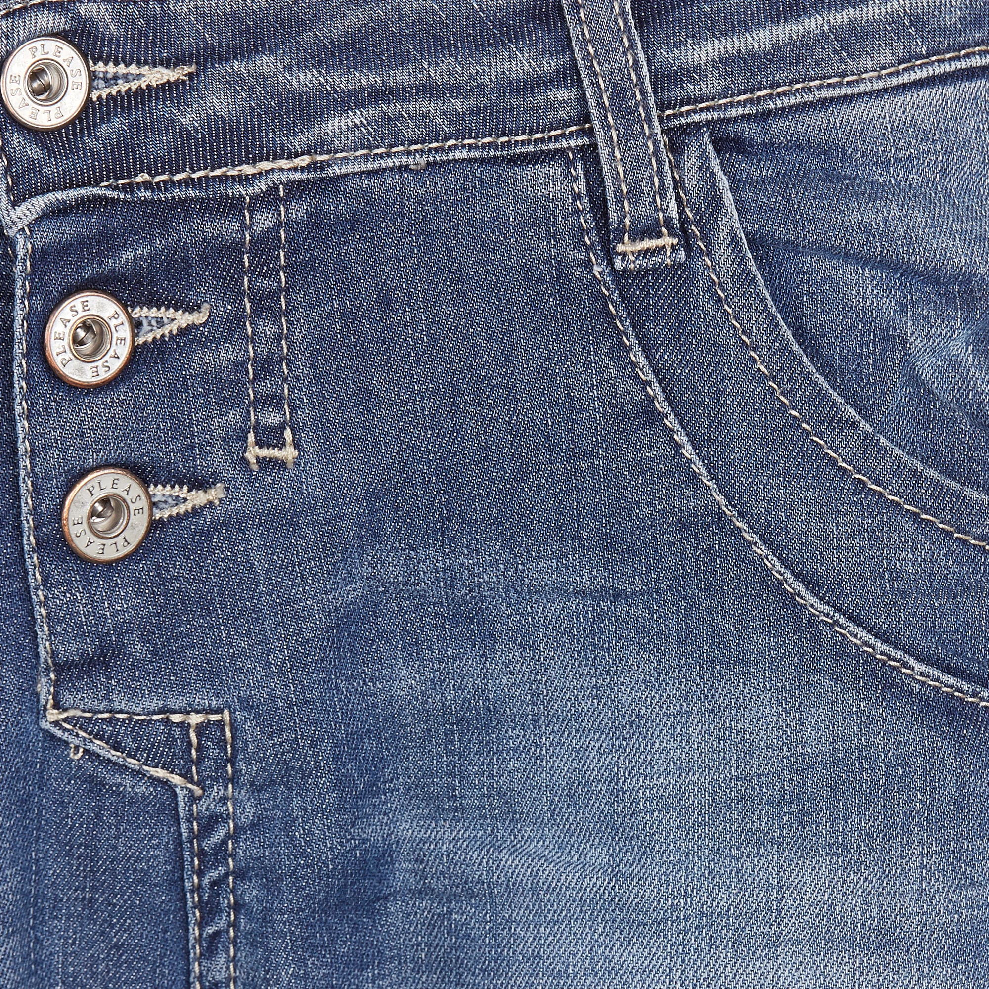 Jean boyfriend taille normale | Bleu
