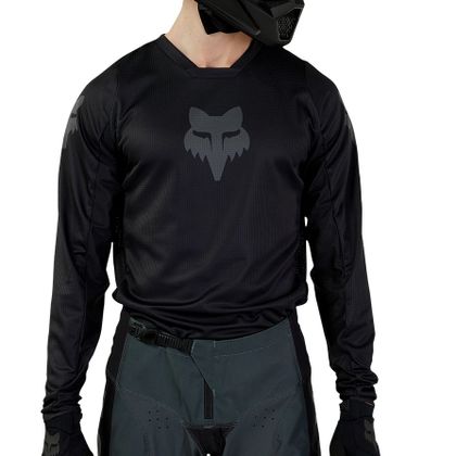 Maillot cross Fox 180 - BLACKOUT 2025 - Noir