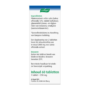 A.Vogel Famosan Salvia Overgang Tabletten 60ST