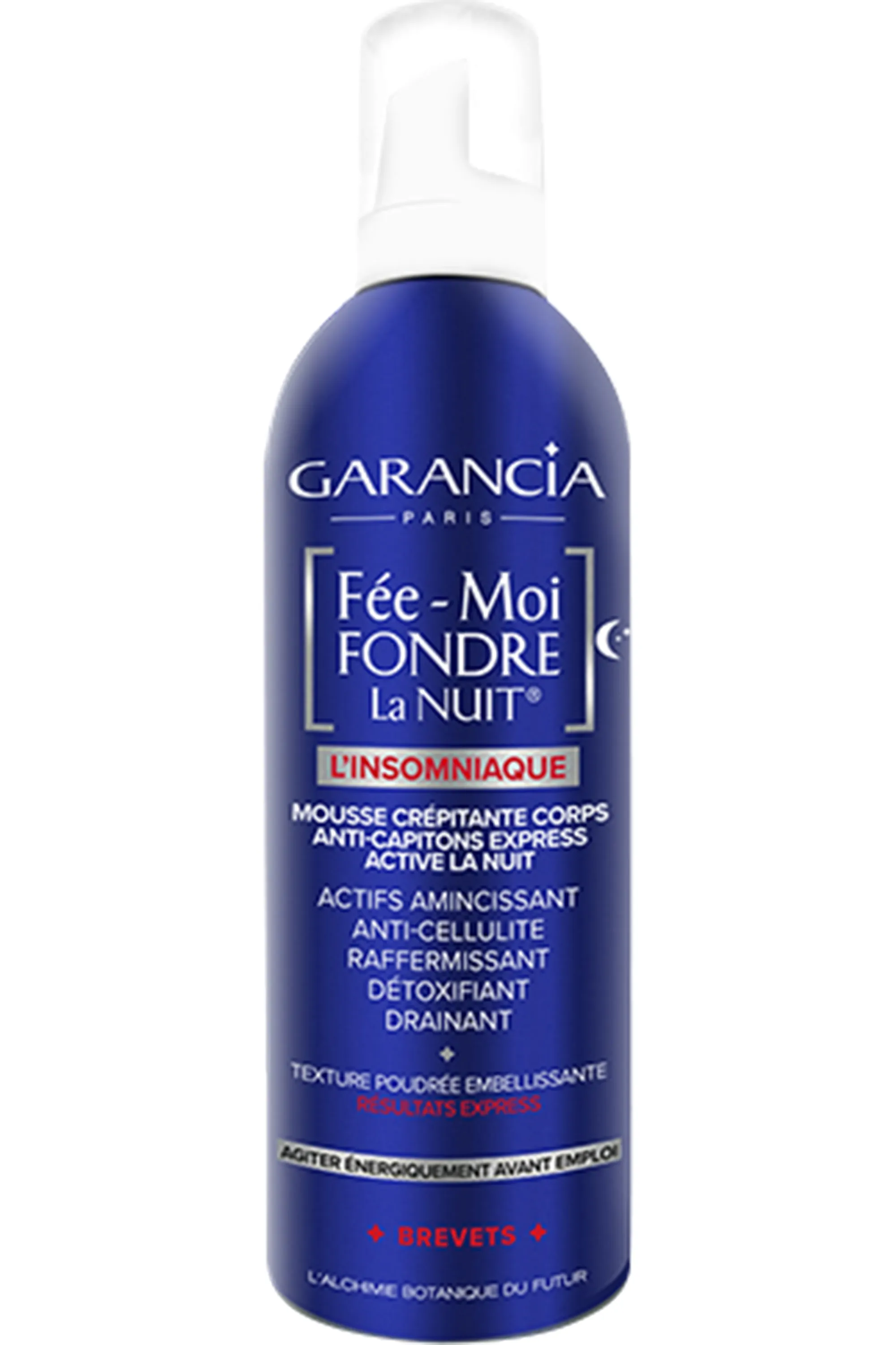 Garancia Mousse crépitante corps anti-capiton Fée-Moi Fondre La Nuit®-400 ml