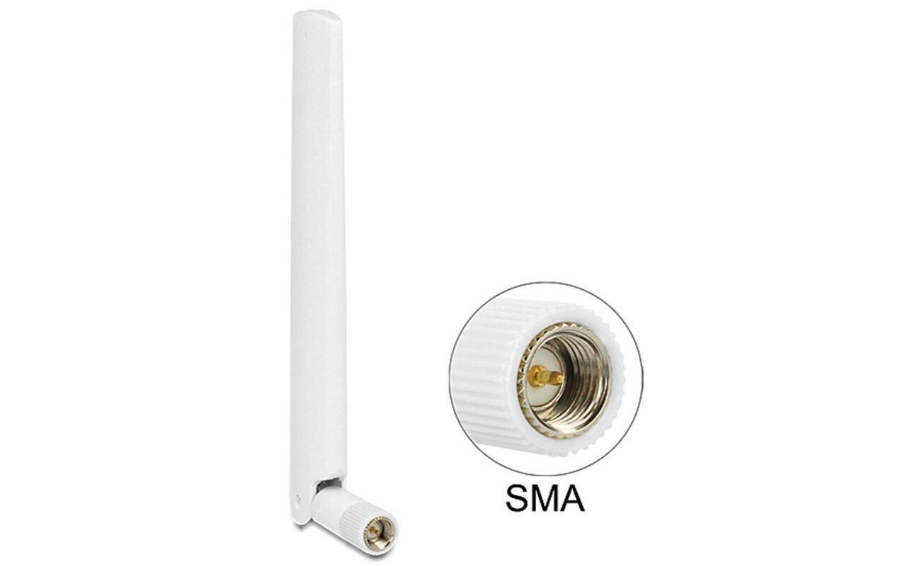 LTE-Antenne SMA SMA 2 dBi RundstrahlLTE-Antenne mit Kippgelenk, weiss
