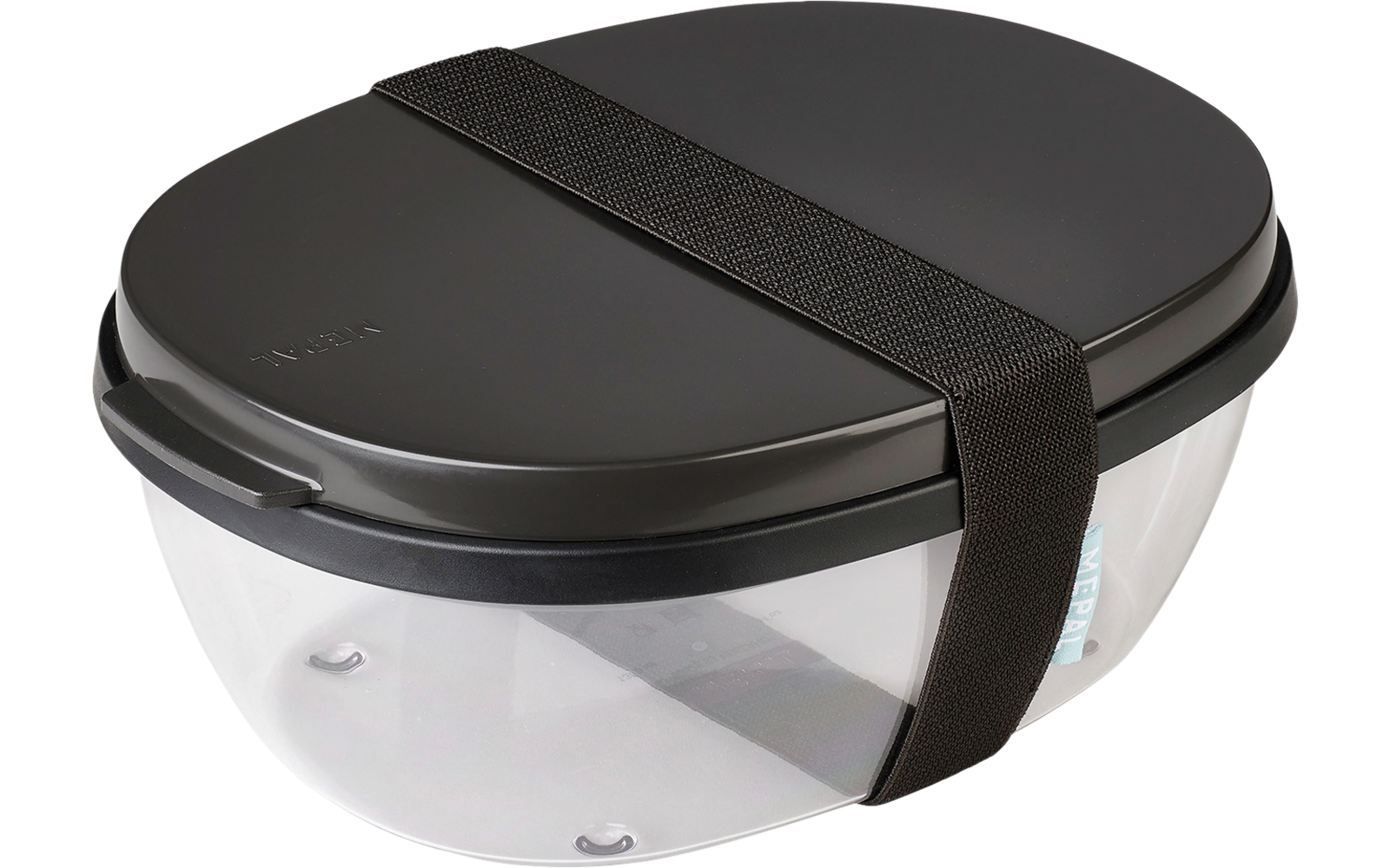 Mepal Salatbox ellipse nordic black
