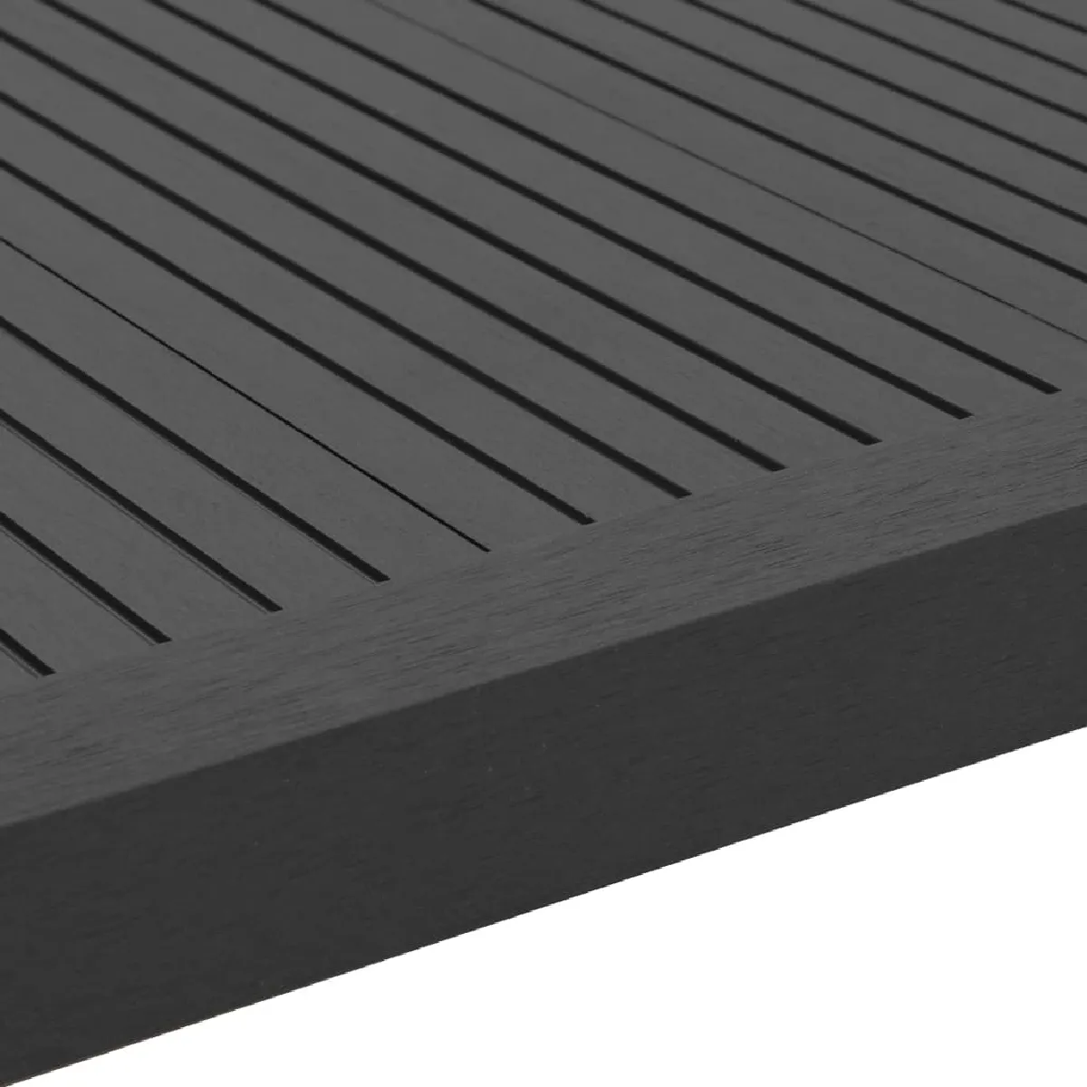 vidaXL Cornière de terrasse - Noir