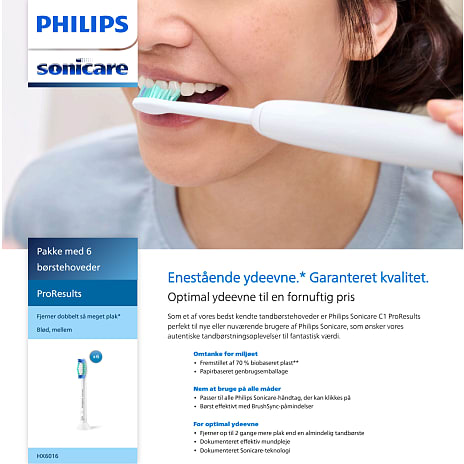 Philips Sonicare ProResults tandbørstehoveder 6-pak