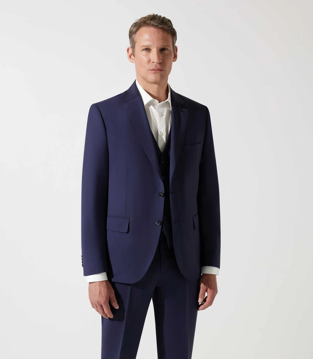Pantalon ville laine bleu marine LIBRE