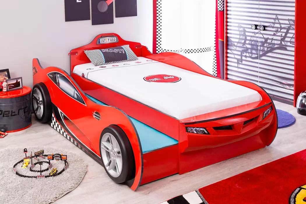 Autobett mit Ausziehbett Coupe 90 x 190 cm