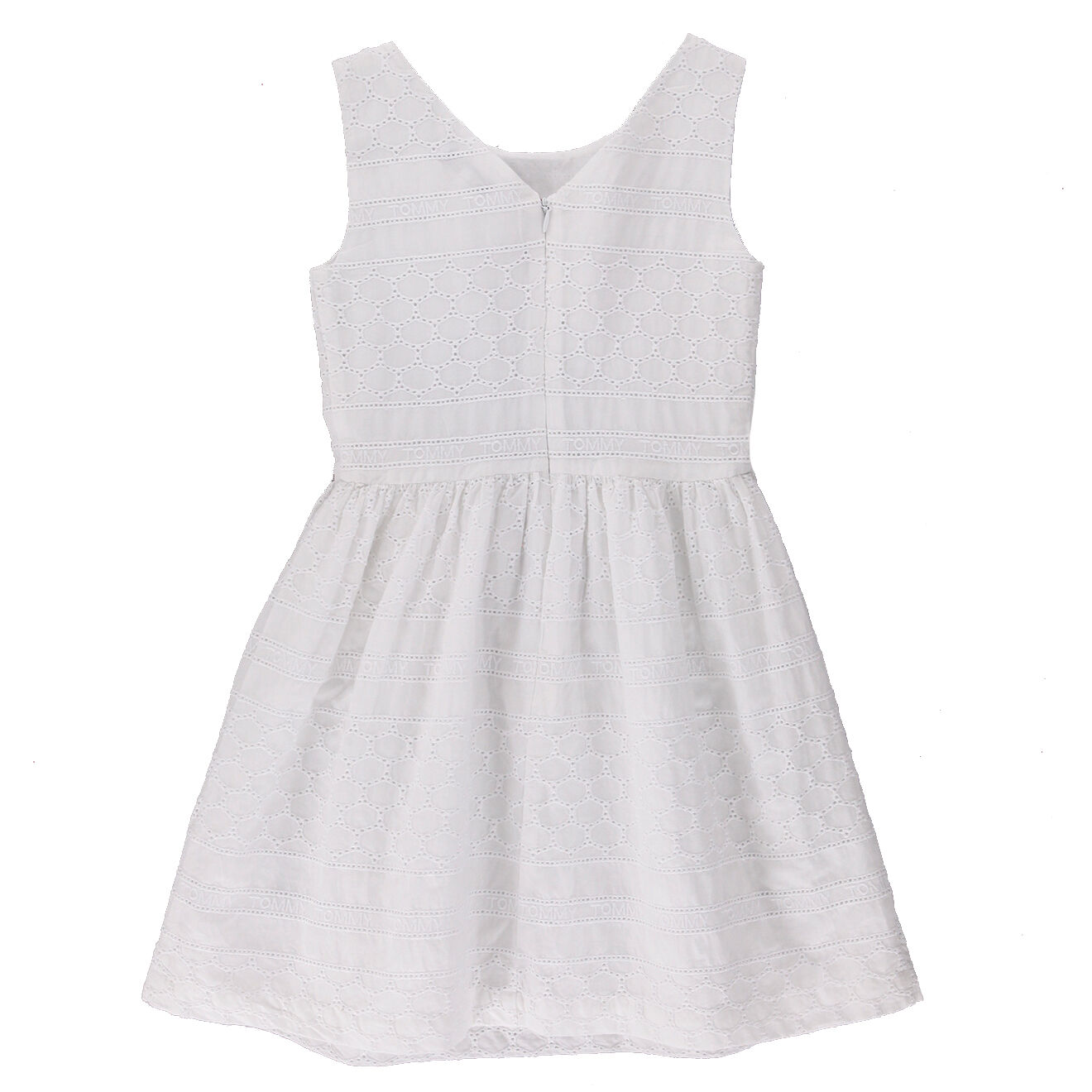 Tommy Hilfiger Robe en Broderie Anglaise blanche