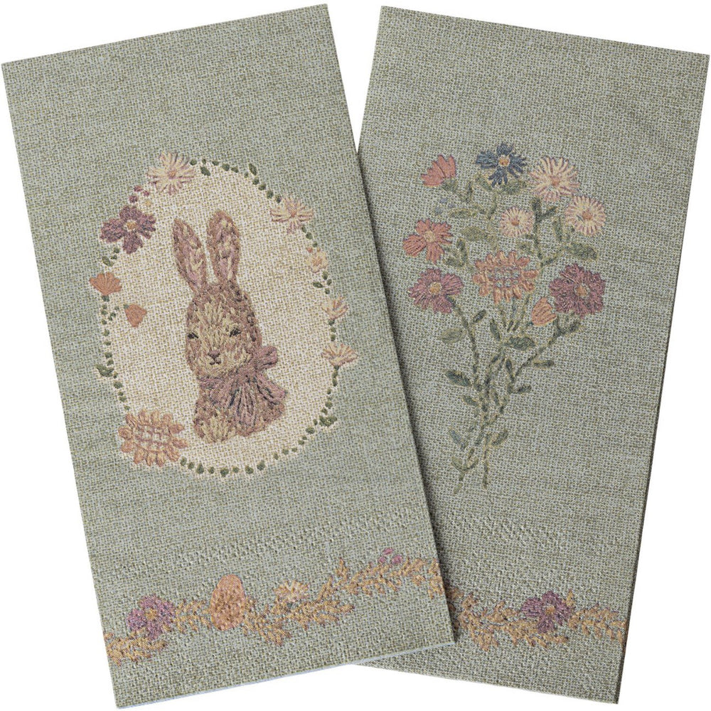 Køb Maileg Påske Servietter, Lapin De Pâques - Green/Rose