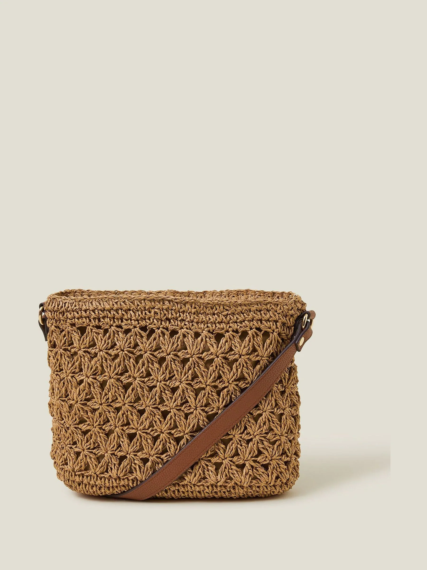 Accessorize Raffia Cross-Body Bag