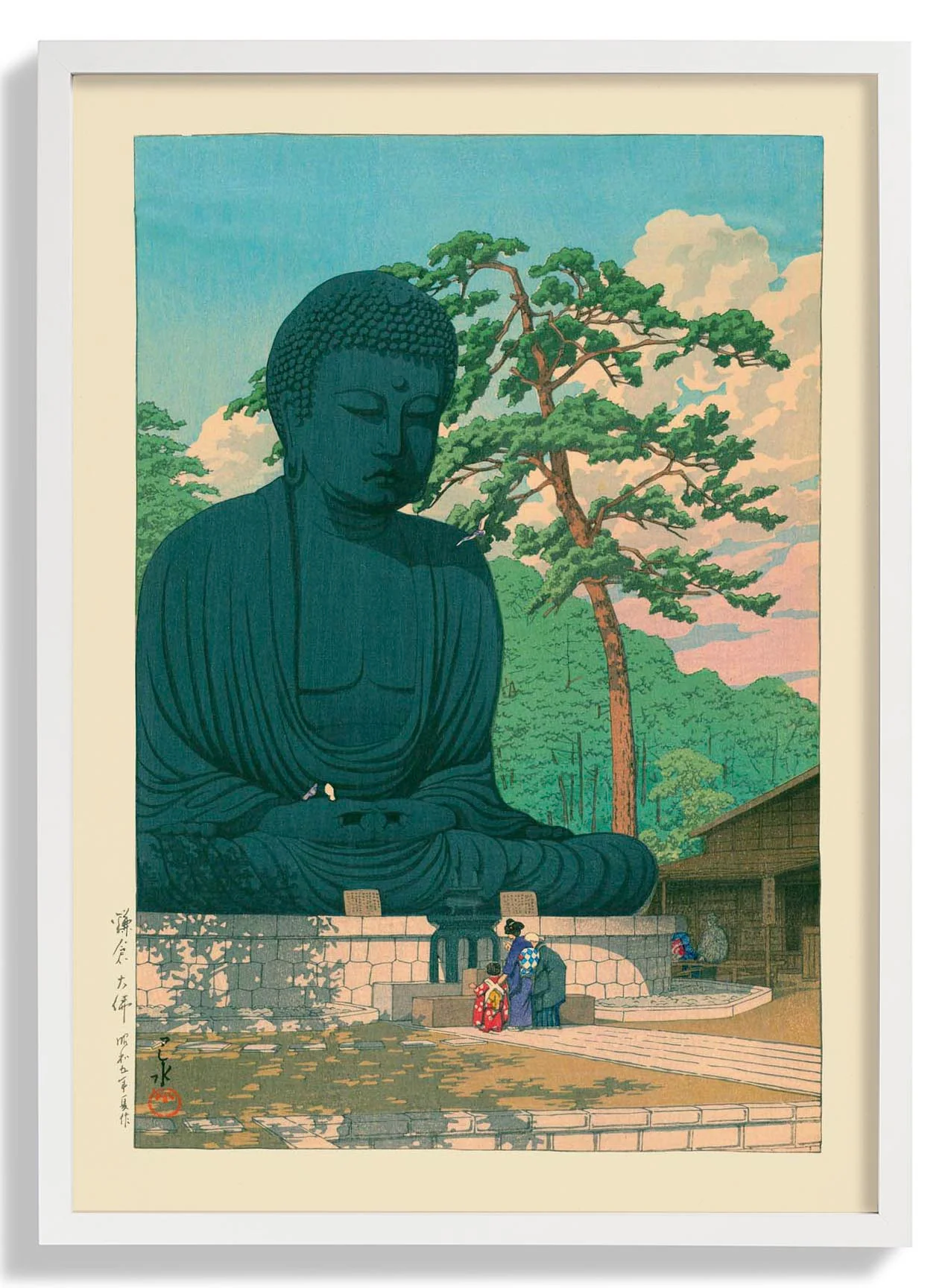 Großer Buddha in Kamakura von Hasui