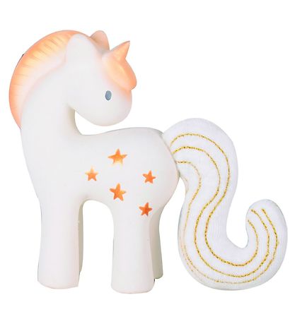 Tikiri Beißspielzeug - Naturgummi - Stern Einhorn - Weiß