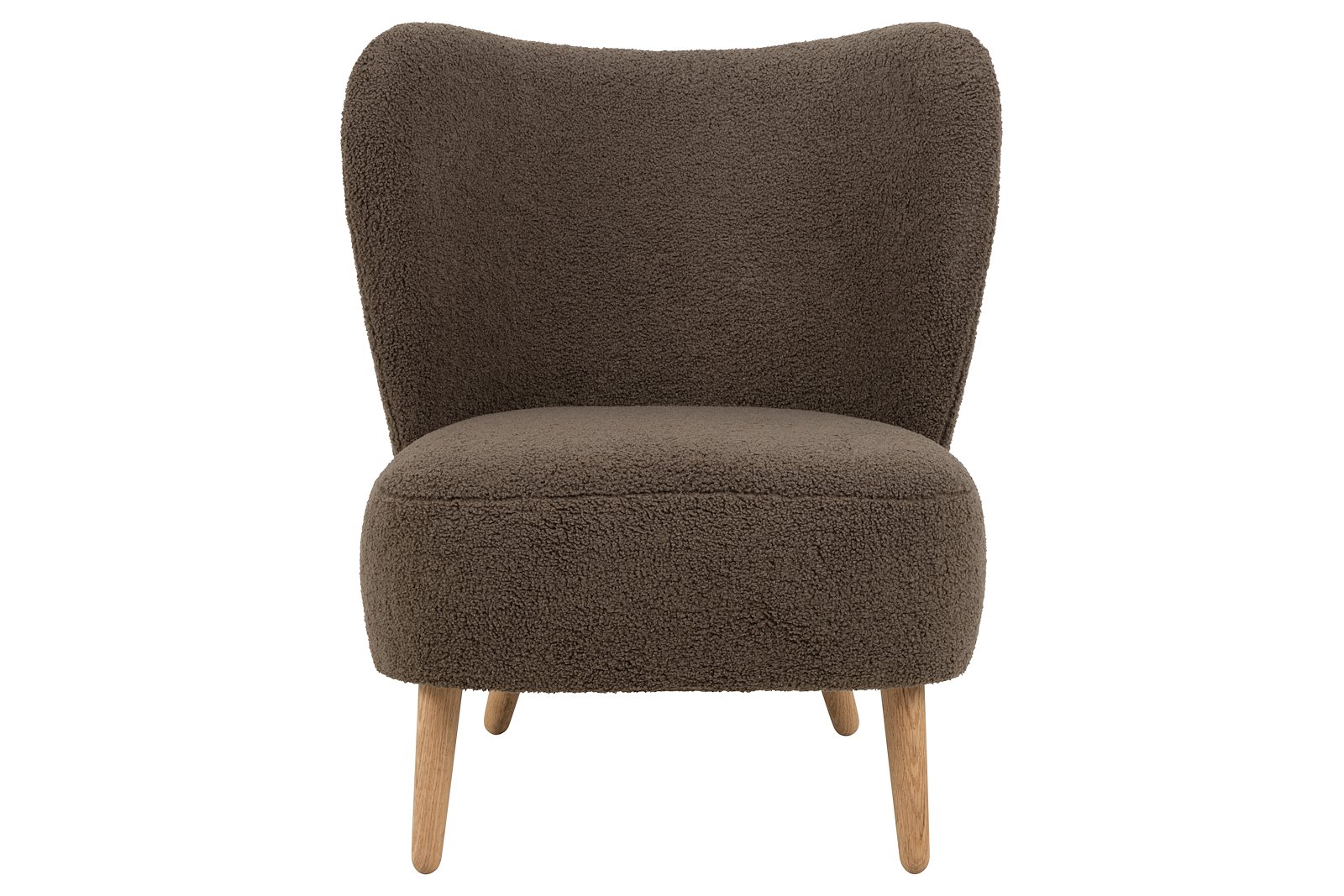 Elmont hvilestol Tekstil Orson 80 Brown med oljet eik ben. Pocket fjær