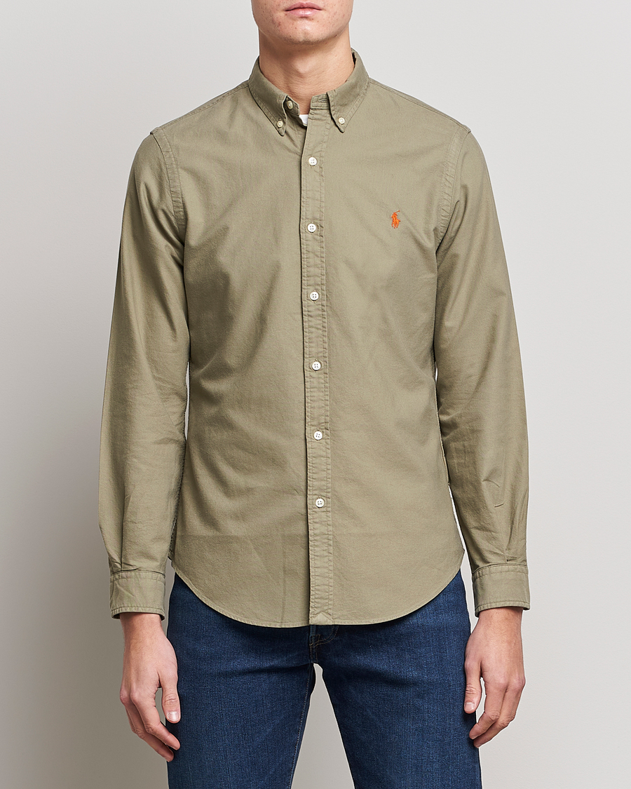 Polo Ralph Lauren Slim Fit Oxford Shirt Sage Green