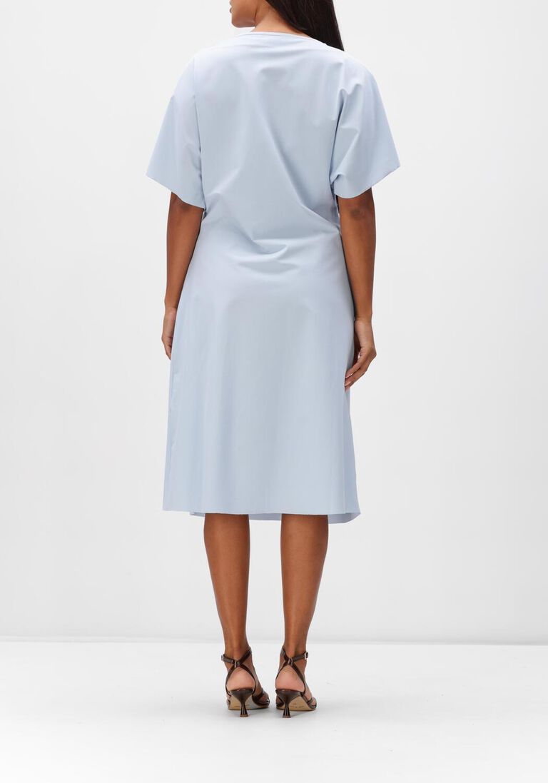 lichtblauwe japan tky midi jurk lany