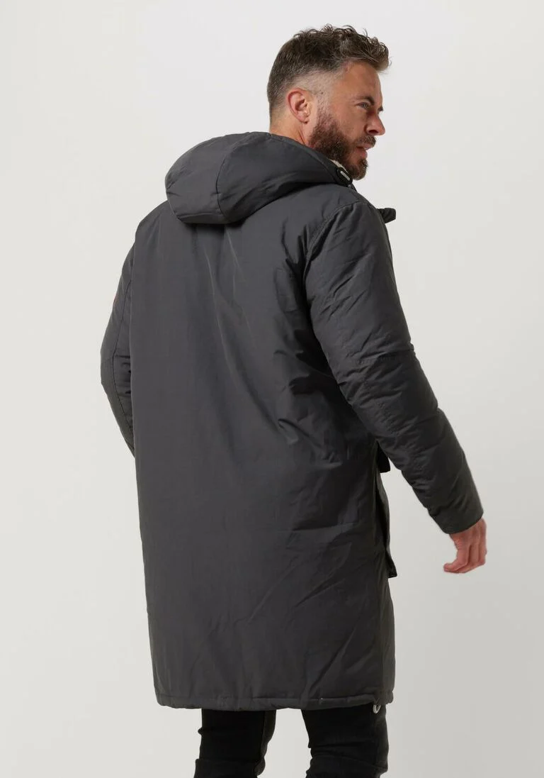 SCOTCH & SODA blauwe scotch & soda  heavy weight padded parka