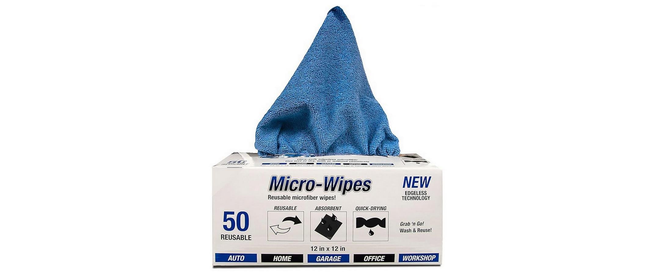 Mikrofaser-Reinigungstuch Box, 50 Stück, BlauMikrofasertuch Set