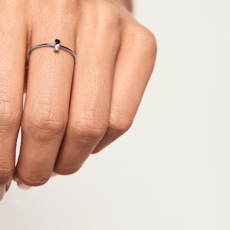 Bague femme argent CARBON - PD Paola