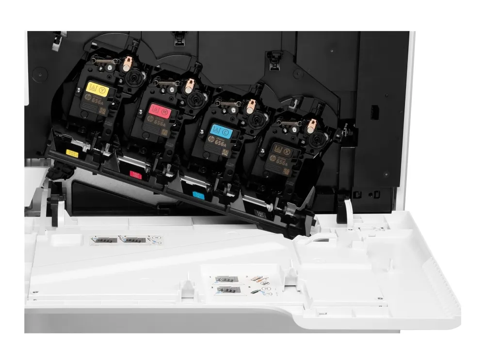 HP Color LaserJet Enterprise MFP M681dh - Multifunktionsprinter - farve - laser - 215.9 x 863.6 mm (original) - A4/Legal (medie) - op til 47 spm (kopiering) - op til 47 spm (udskriver) - 650 ark - USB 2.0, Gigabit LAN, USB 2.0 vært