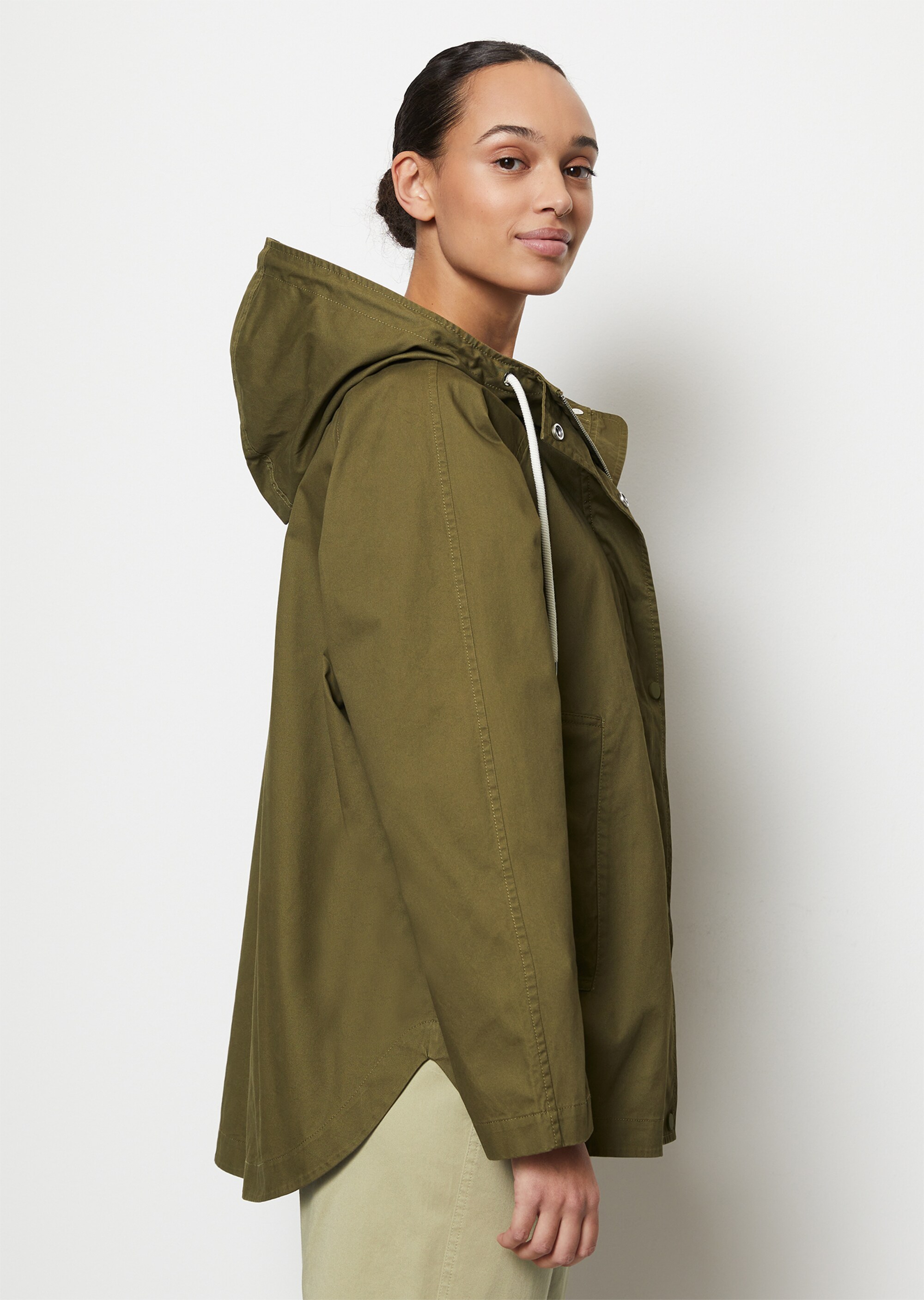 Jacke im Cape-Stil relaxedaus Organic Cotton-Twill
