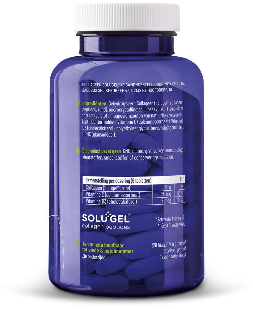 Vitakruid Collageen Solugel® tabletten Met Vitamine C & D (150 tabletten)