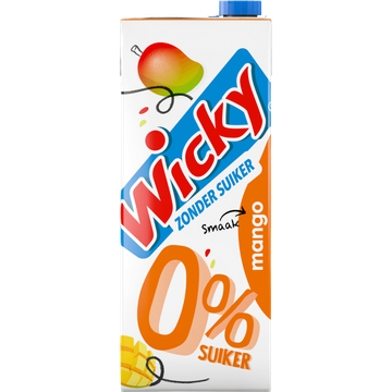 Wicky Zonder Suiker Mango Smaak 1,5 L