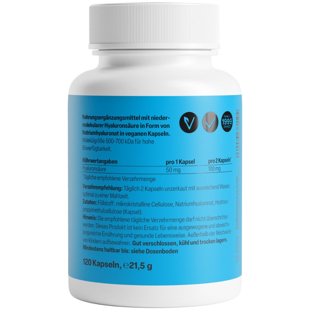 ZeinPharma® Hyaluronsäure Kapseln 50 mg Hyaluron