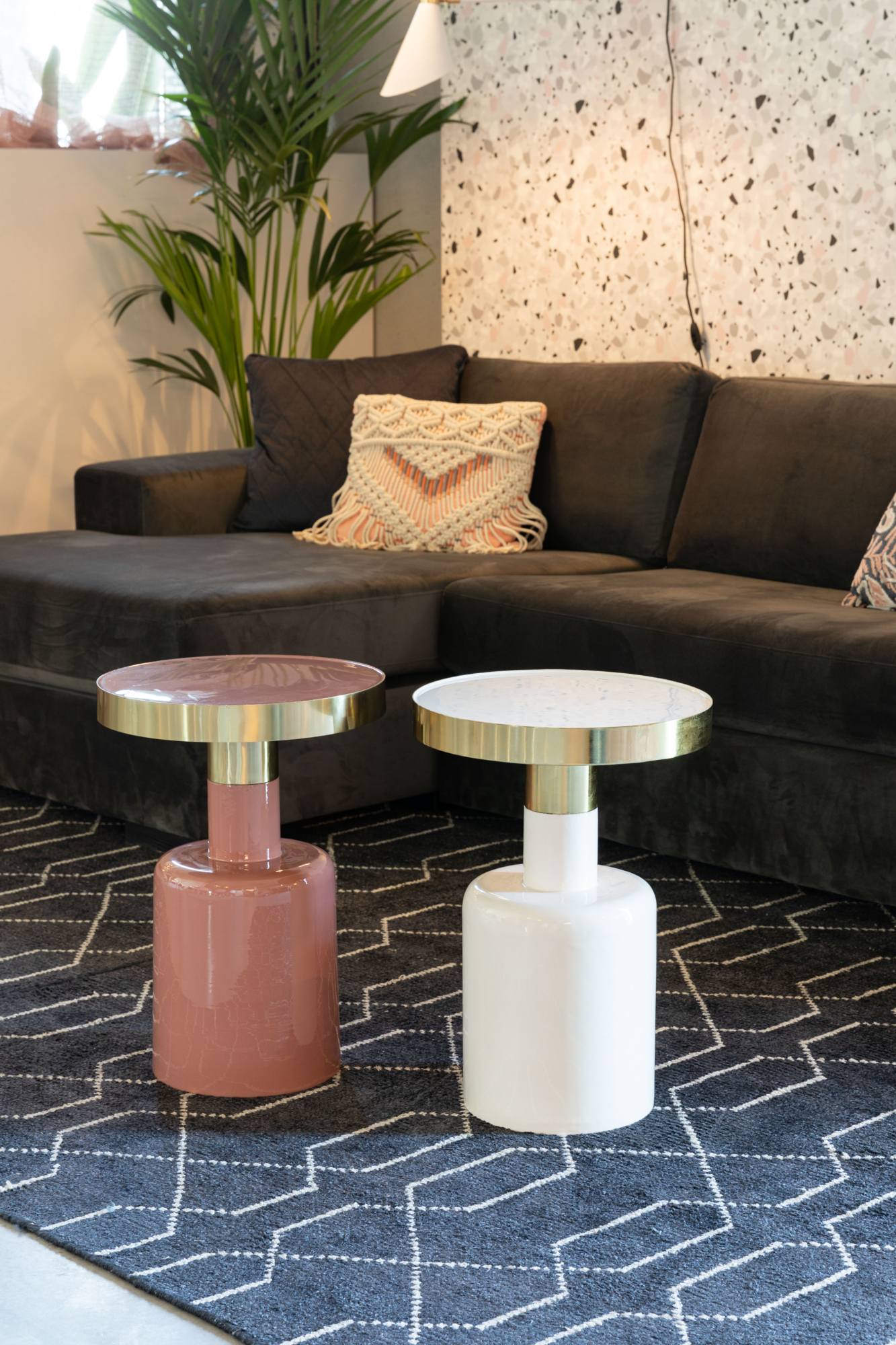 Bijzettafel Glam Wit