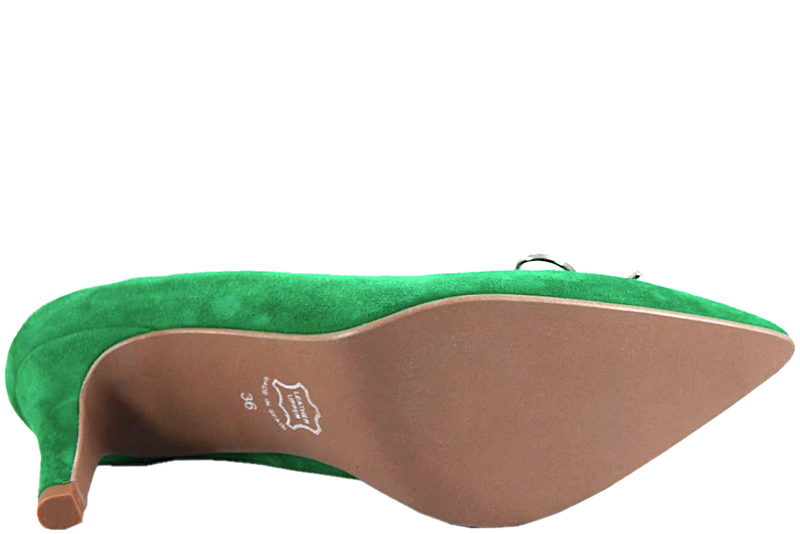 COPENHAGEN SHOES DANCE AND DIAMONDS GREEN JELLY BEAN