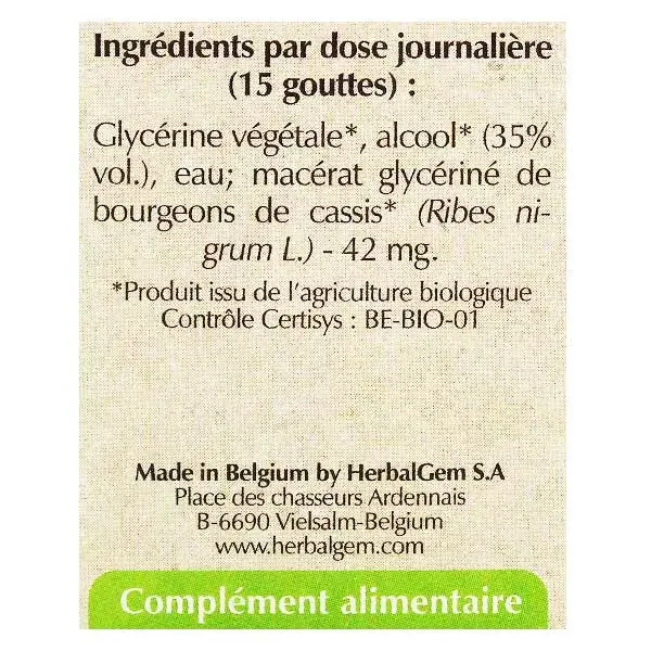 Herbalgem Concentrado de Groselha Preta Orgânica Macerado 30ml