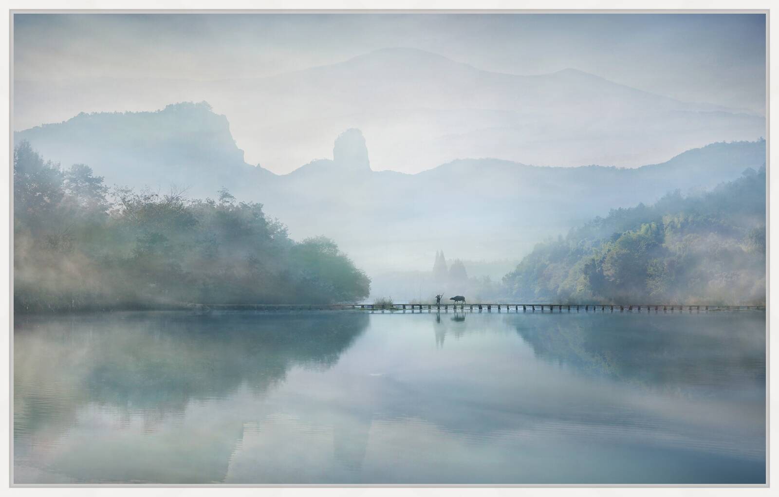 Morning on the river by Vladimir Proshin - Limited Edition. Edition of: 150. Signed.