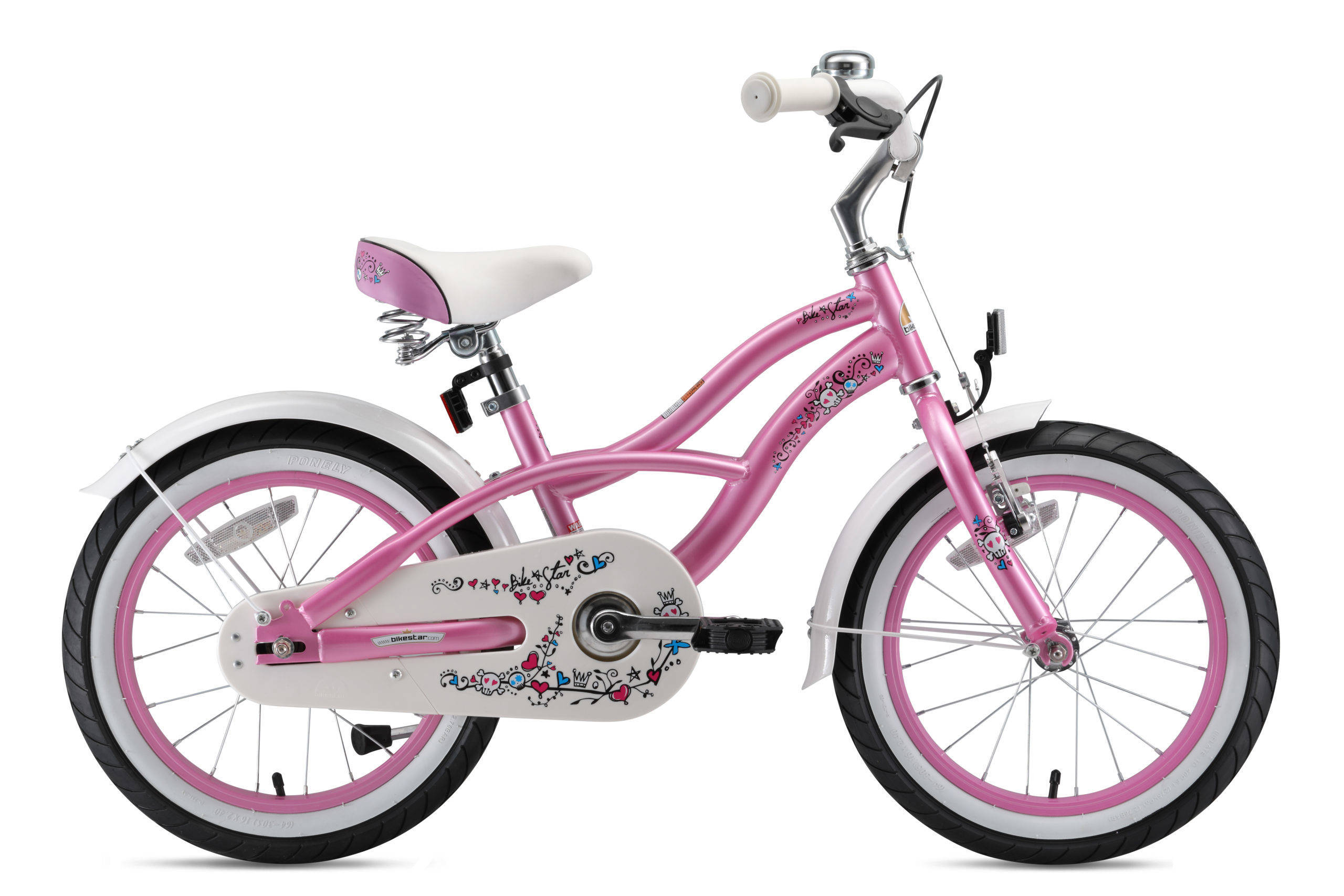BikeStar Cruiser kinderfiets 16 inch roze