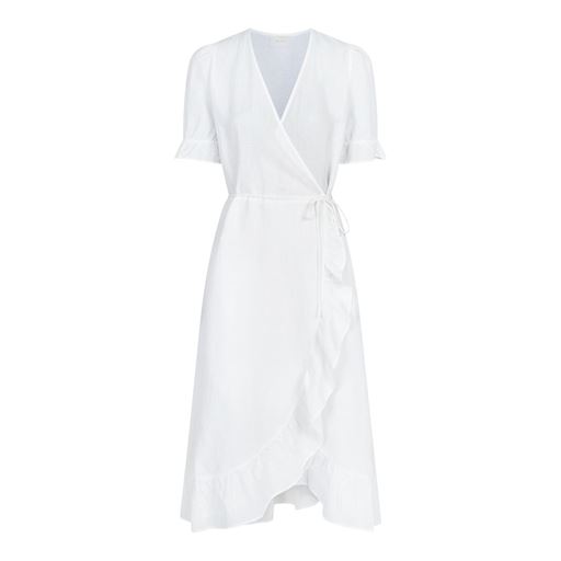 Neo Noir Mariette Linen Kjole, Hvid, 42