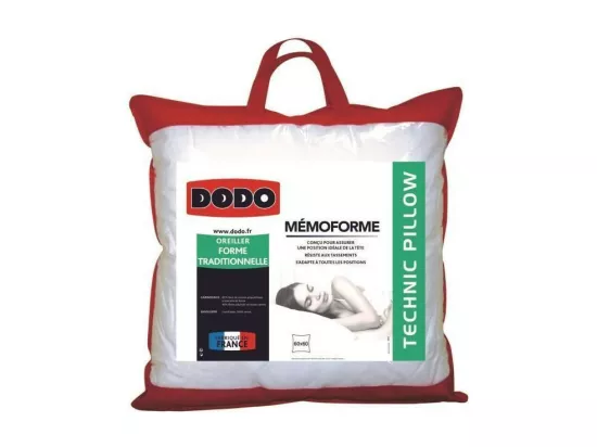 DODO Oreiller a memoire de forme MEMOFORME 60x60cm