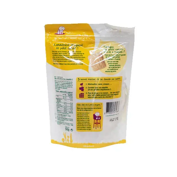 Good Goût Biscuits Carrés Banane +8m Bio 50g