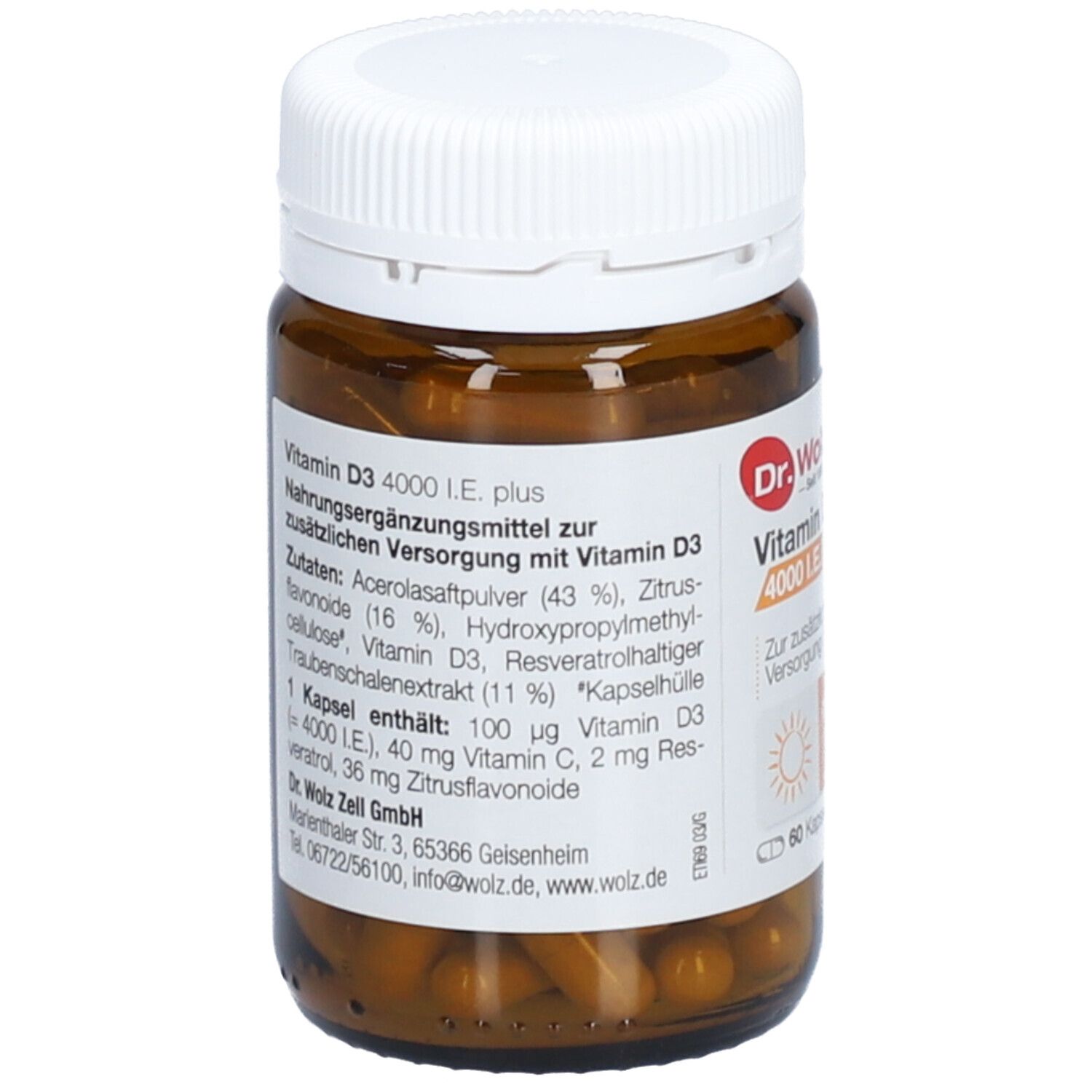 Dr. Wolz Vitamin D3 4000 I.E. plus