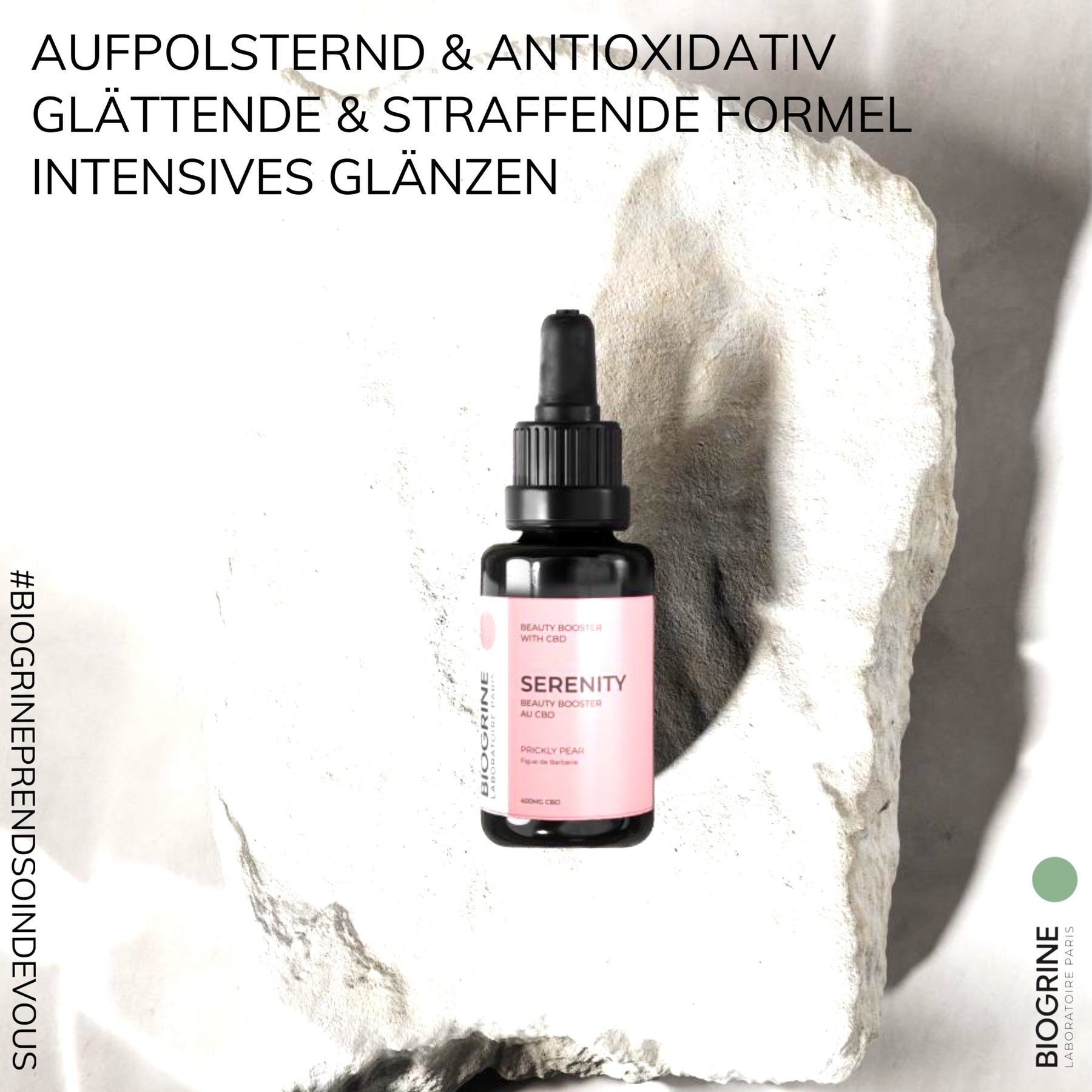 BIOGRINE „SERENITY“ INTENSIVER BEAUTY-SERUM BOOSTER MIT CBD KAKTUSFEIGE