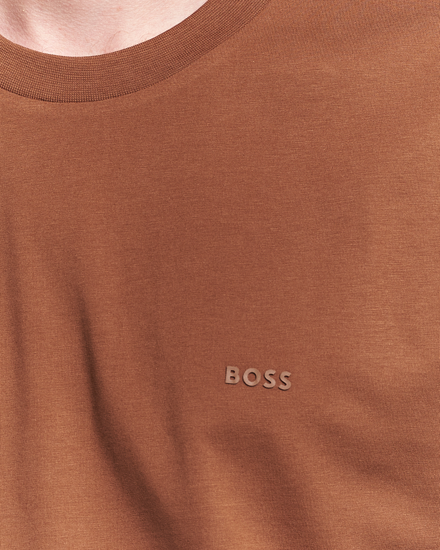 BOSS BLACK Thompson Crew Neck T-Shirt Medium Brown