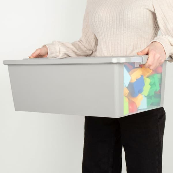 Oppbevaringsboks Curver Grå Plast 26 L 55 x 19 x 35 cm (7 enheter)