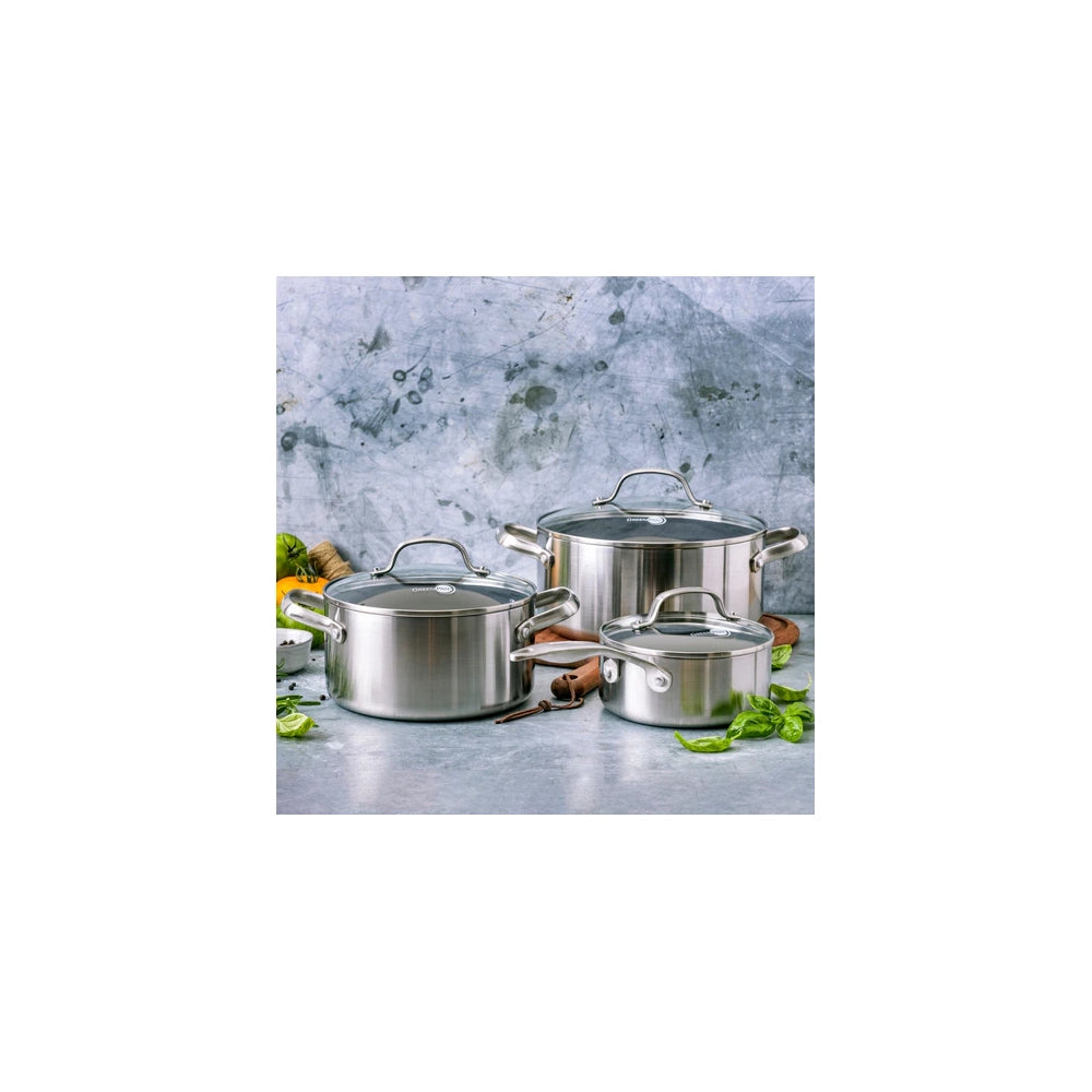 GreenPan Geneva Kookpannenset 3-delig RVS