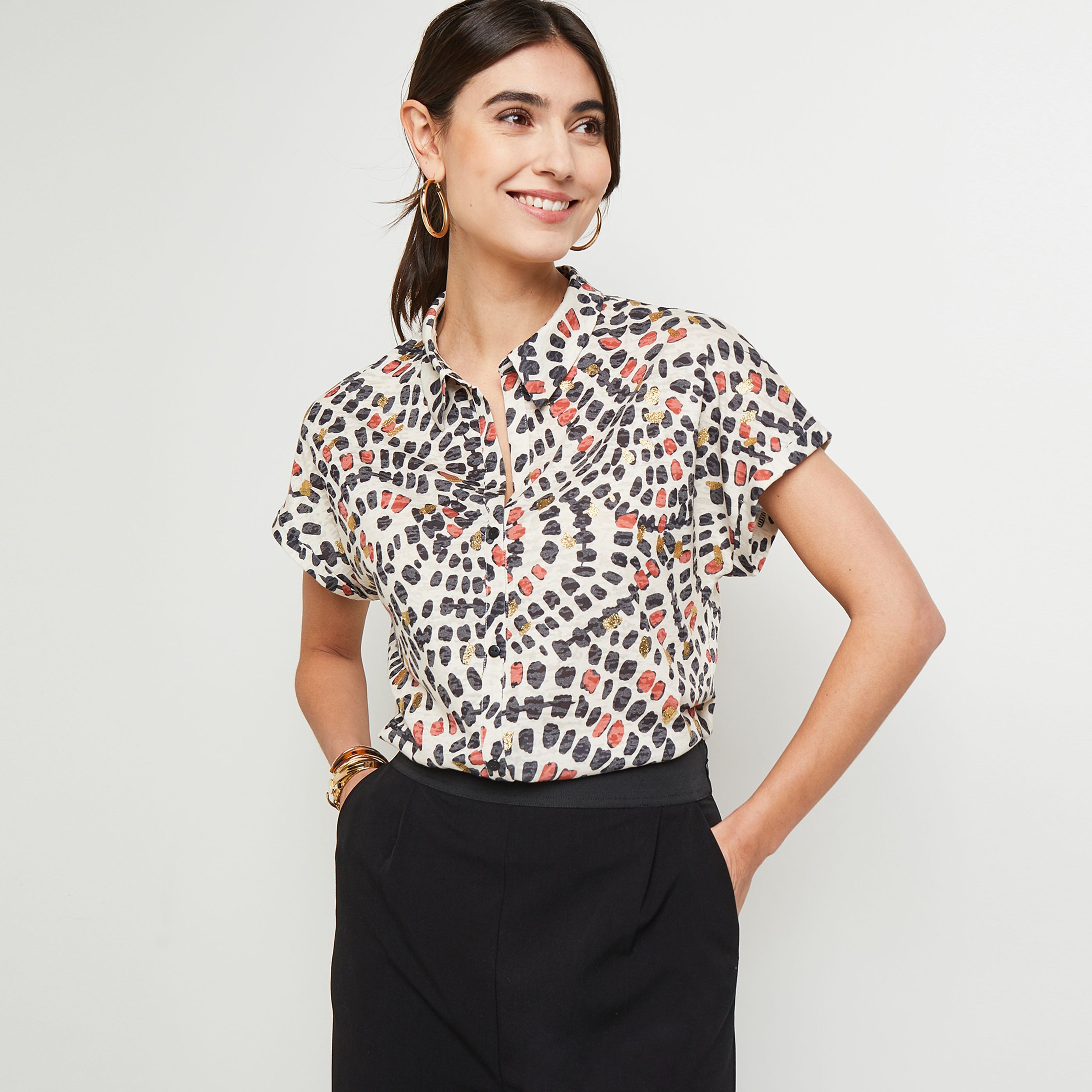 Tshirt imprimé femme - BEIGE
