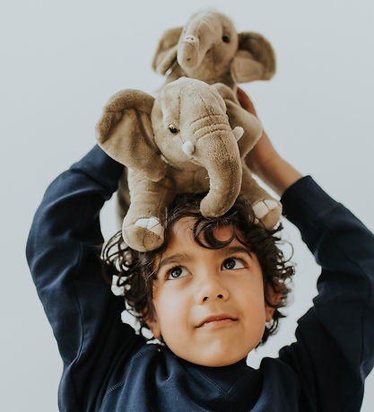 Bon Ton Toys Kuscheltier - 25 cm - WWF Afrikaner Elephant - Grau