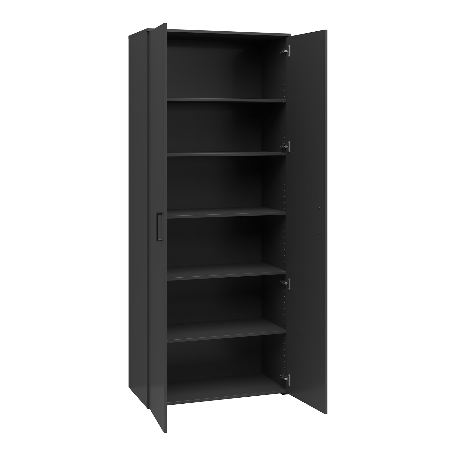 Drehtürenschrank - anthrazit - Breite 80 cm