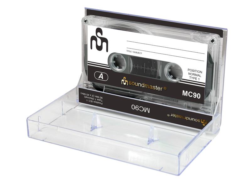 CE Audio-Kassette Soundmaster MC90 5er Pack IEC1 Leerkassette im 5er Pack