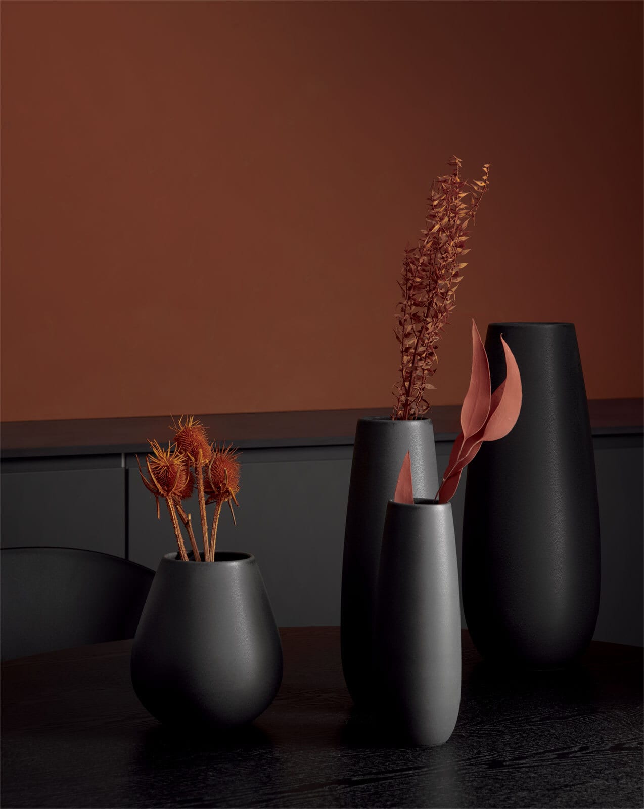 ASA Vase EASE XL 32 cm black-ironDurchm. 8 cm