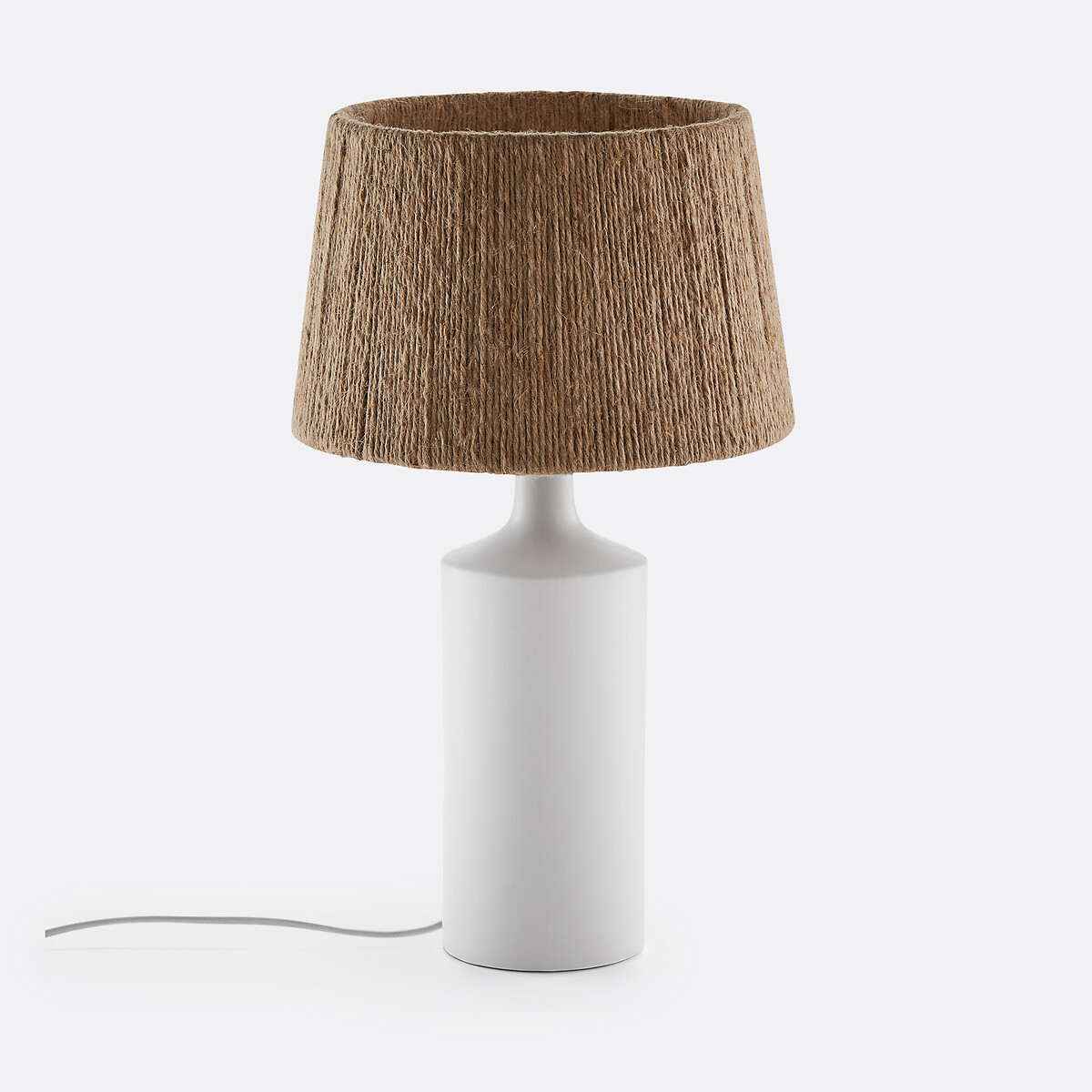 LA REDOUTE INTERIEURS<br>Candeeiro de mesa em cerâmica e cânhamo, Yoru