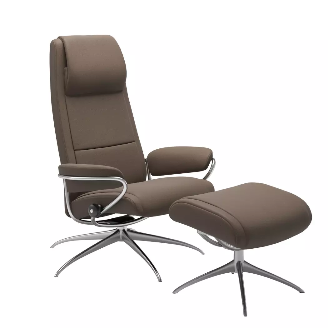 Sessel mit Hocker Paris Star High Back