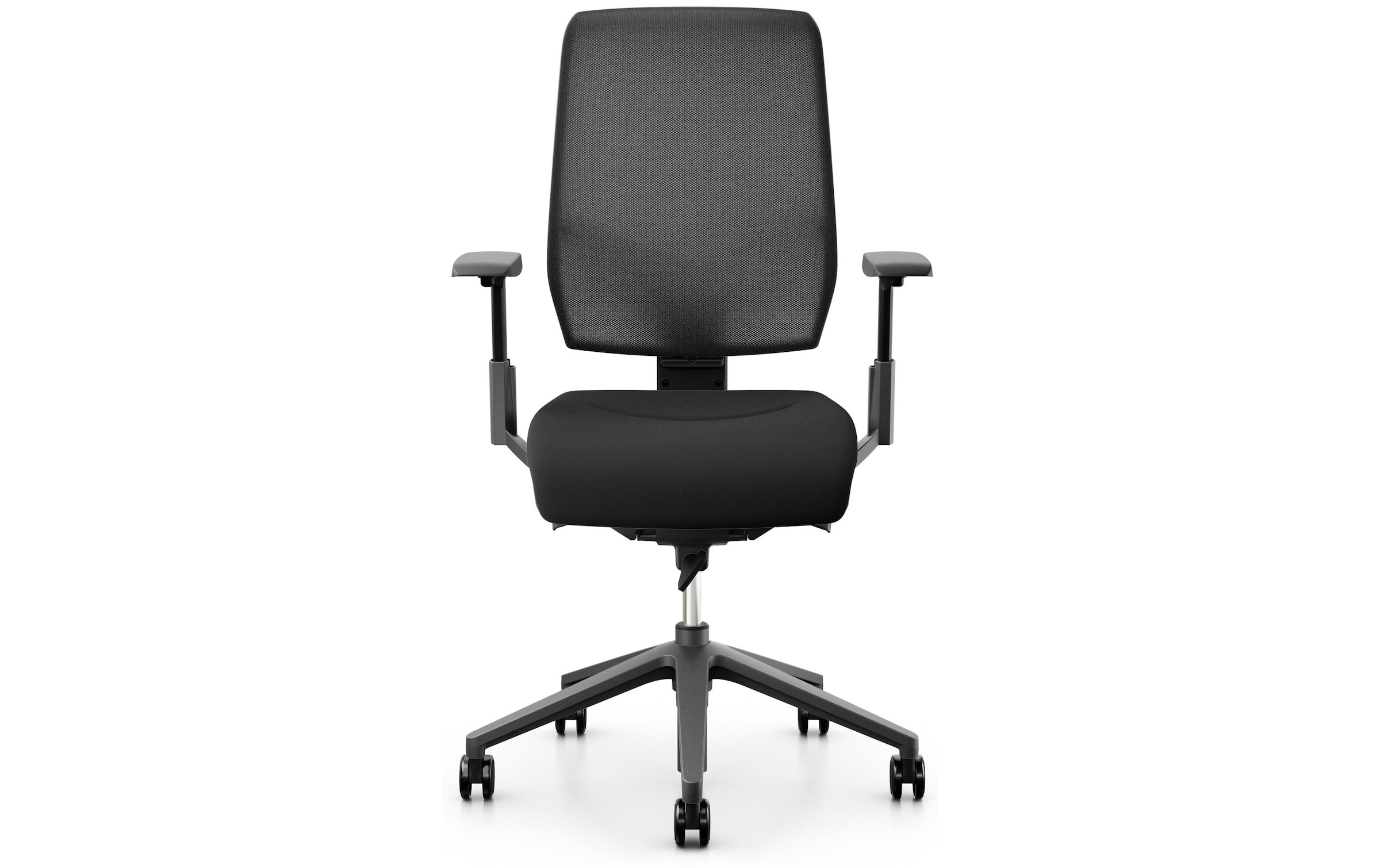 Giroflex Schreibtischstuhl »68 mit Netzrücken und Armlehnen, Schwarz« ()