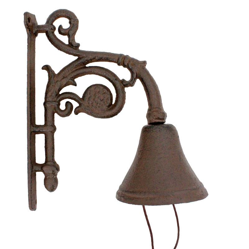 Cloche carillon en fonte 18x11x23cm